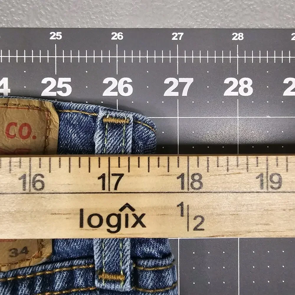 Levis 559 Jeans 33x34 Blue Loose Relaxed Baggy Straight Y2K Streetwear Workwear